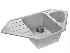 Granfest Мойка кухонная Corner GF-C950E Серый угловая – фотография-2